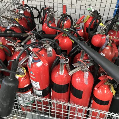 Different types of fire extinguishers